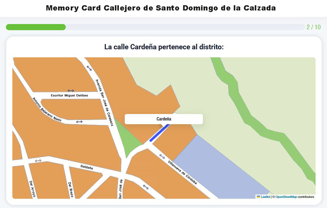 Memory Card Callejero Santo Domingo de la Calzada