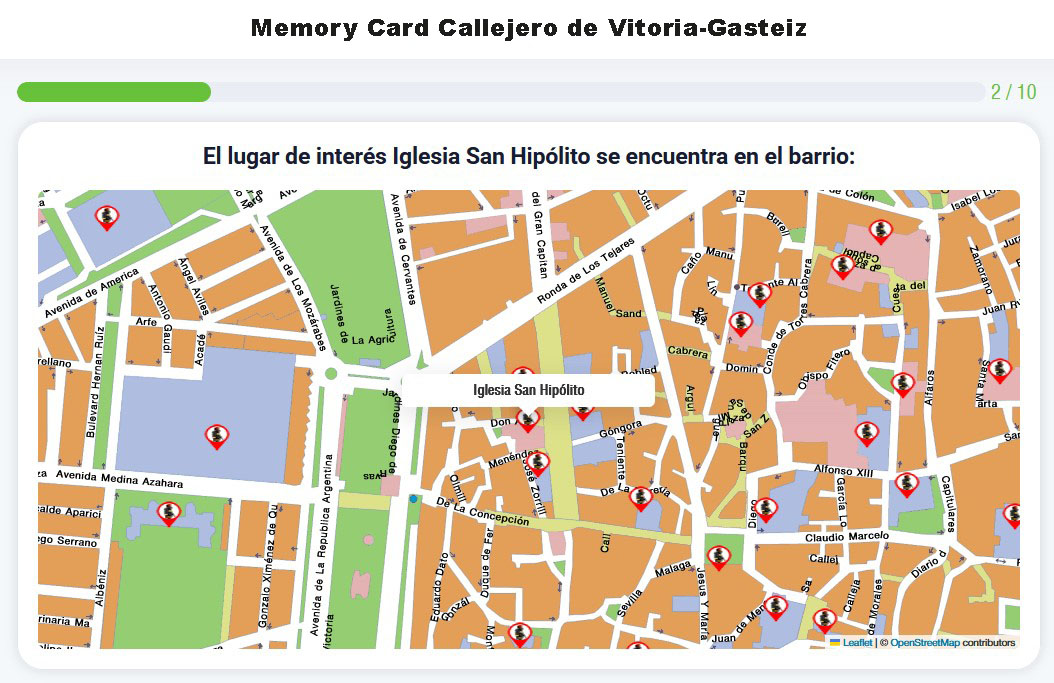 Memory Card Callejero de Vitoria-Gasteiz