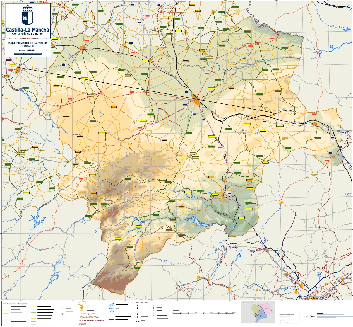 Mapa Digital Carreteras Albacete