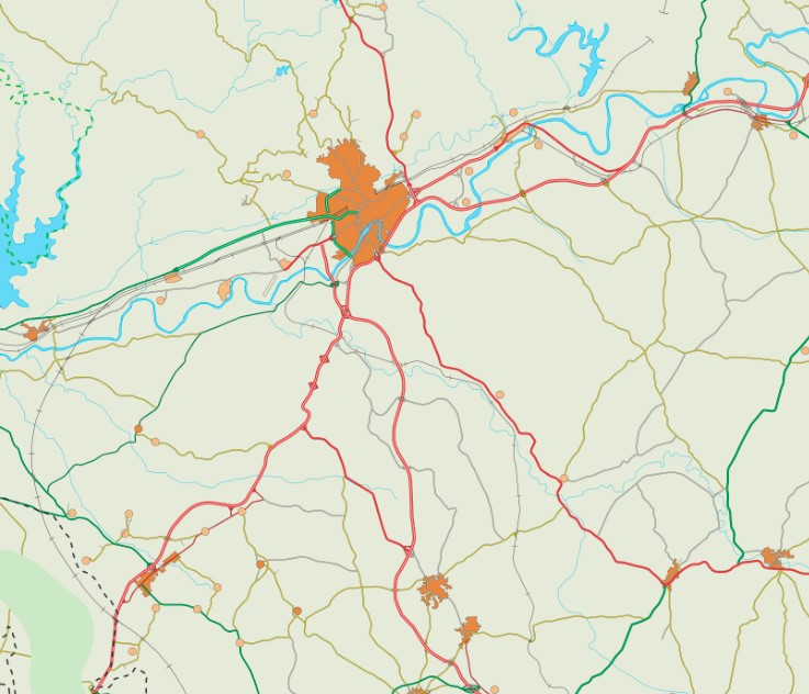Imagen Digital Carreteras Zona Influencia Ayto. Córdoba